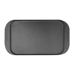 Reversible Cast Iron Griddle - 482 X 260 mm - Vogue - Fourniresto