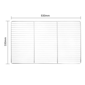 Backofenrost aus Edelstahl - L 530 x T 330mm - Vogue