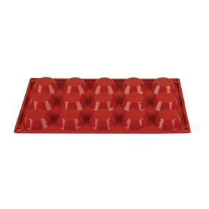 Mold 15 Tartlets in Silicone Formaflex- Pavoni