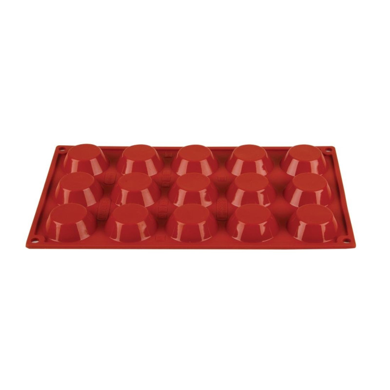 Mold 15 Tartlets in Silicone Formaflex- Pavoni