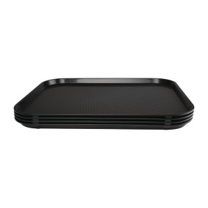 Plateau self-service noir 450 x 350mm - Olympia KRISTALLON - Fourniresto