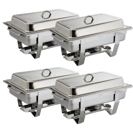 - Set von 4 Chafing Dishes Milan GN 1/1 - Olympia