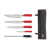 Set aus 5 Red Spirit Messern und Etui - Dick