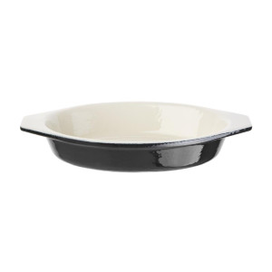 Oval Black Gratin Dish - 650 ml - Vogue