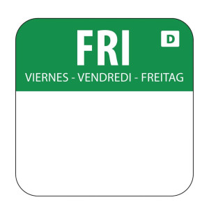 Soluble Labels for Food "Friday" - Box of 1000 - Vogue