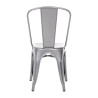 Chaises en Acier Gris Métallisé - Lot de 4 - Bolero