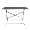 Black Folding Terrace Table - 1100 x 700 mm - Bolero