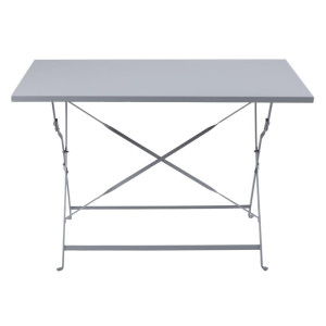 Folding Grey Terrace Table - 1100 x 700 mm - Bolero