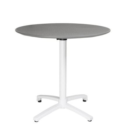 Folding Round Table in PP - 800 mm - Dark Grey - Bolero