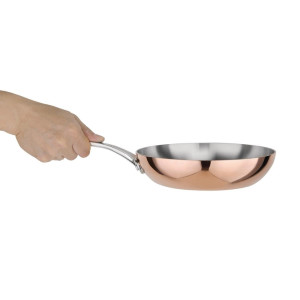 Triple Wall Copper Induction Pan Vogue Ø 200mm