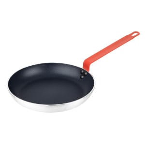 Aluminium-Antihaft-Pfanne Ø 280 mm - Hygiplas Griff Rot SEO: Problemloses Kochen, Teflon Platinum Plus Beschichtung