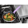 Aluminium Non-Stick Frying Pan Ø 240mm, Purple Handle Hygiplas - Teflon Platinum Plus Coating