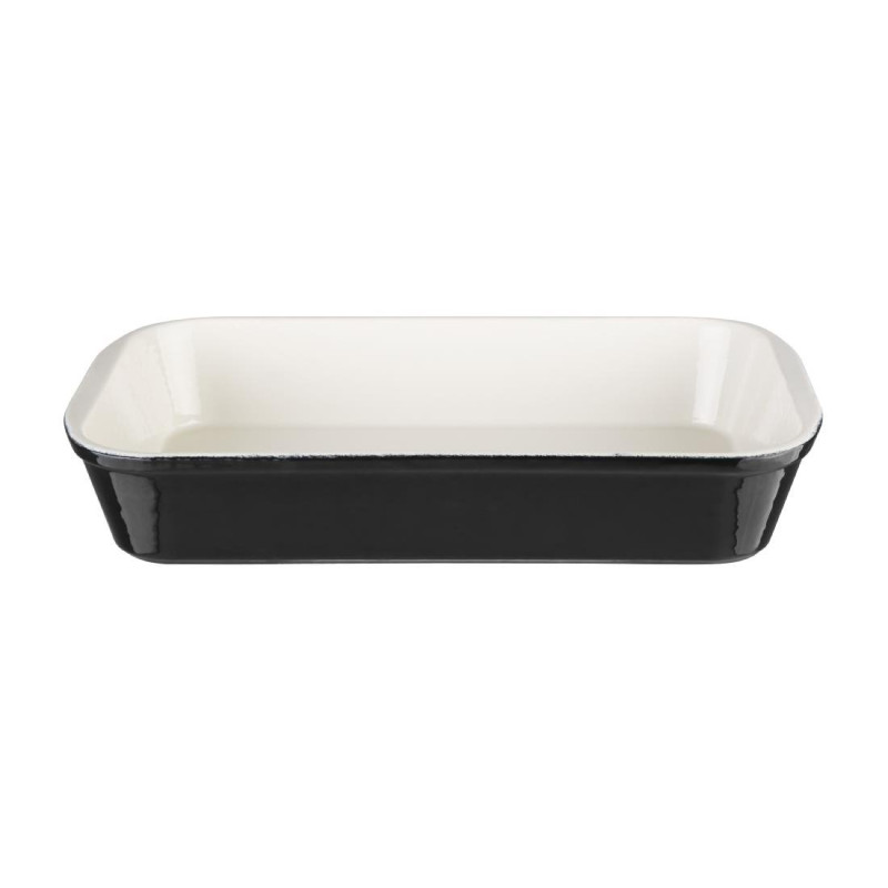 Roasting Dish Cast Iron Black 355x220mm Vogue - Professional Kitchen