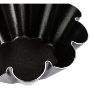 Moules à Mini Brioche Antiadhésifs 75 mm - Lot de 12, Matfer Bourgeat