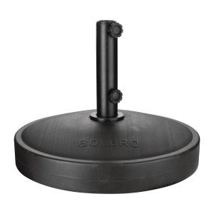 Black Concrete Parasol Base Bolero - Maximum Stability
