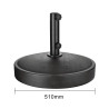 Black Bolero Concrete Parasol Base - Maximum Stability