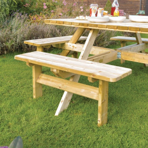 Rowlinson Quadratischer Holztisch 1980mm: Geselligkeit und Robustheit