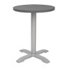 Plateau de Table Rond en Aluminium Gris Foncé 580 mm Bolero - Style Moderne & Résistance