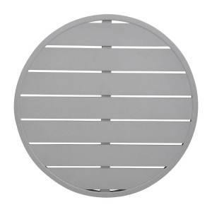 Plateau de Table Rond Aluminium Gris Clair 580mm Bolero - Style Moderne