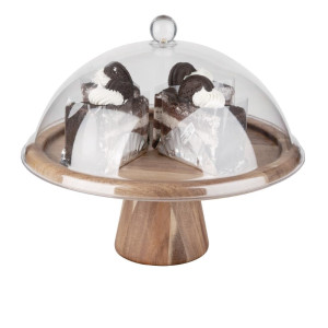 Acacia Olympia Cake Stand: Natural Elegance & Environmental Respect