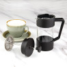 Cafetière à Piston Noire 3 Tasses Olympia - Préparez un café savoureux