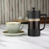 Schwarze Stempelkanne 3 Tassen Olympia - Bereiten Sie einen köstlichen Kaffee zu