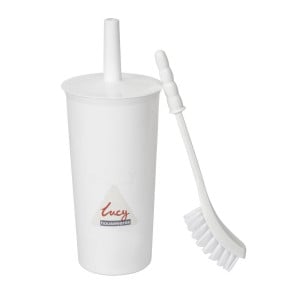 White Jantex toilet brush and holder: Effective hygiene, elegant design