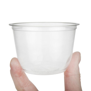 Recyclable 227 ml Transparent PET Pots - Showcase your culinary creations!