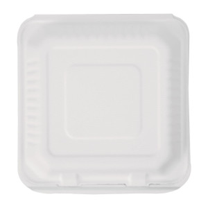 Boîtes compostables Bagasse 223mm - Lot de 200, écoresponsables