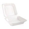 Kompostierbare Scharnierdeckelboxen aus Bagasse 236mm - Packung mit 200