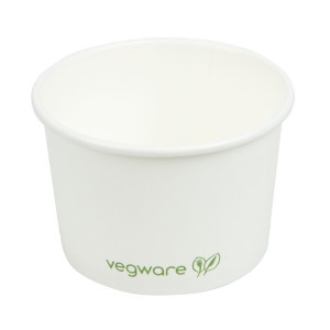 Compostable Hot Food Pots 110 m - Pack of 1000 Vegware - Convenient and Environmentally Friendly