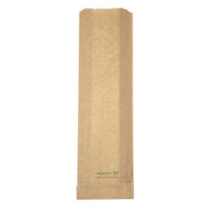 Snackbeutel heiß Vegware 356 x 101 mm kompostierbar - Packung mit 500, FC897