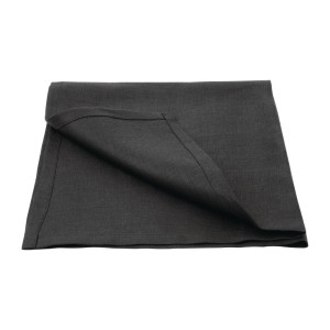 Black Linen Table Napkins 400x400mm - Set of 12: Elegance and Quality Olympia