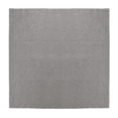 Grey linen table napkins 400 x 400 mm - Set of 12 - Olympia