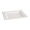 Assiettes carrées compostables en bagasse 261 mm - Lot de 50 - Écologiques et pratiques