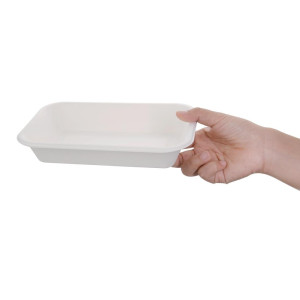 Kompostierbare Schalen aus Bagasse 680 ml - Packung mit 50 Stück, erstklassige Qualität