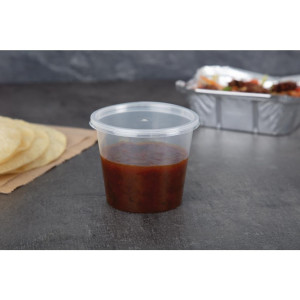 Pots à Sauce Micro-ondables 150 ml - Lot 100 - Qualité Polypropylène