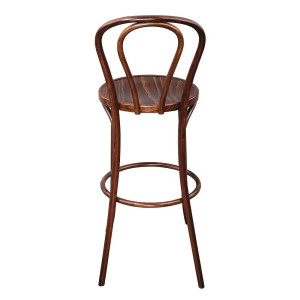 High Bistro Stool Bent Wood Walnut Exceptional Quality