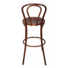 High Bistro Stool Bent Wood Walnut Exceptional Quality