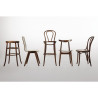 High Bistro Stool Bent Wood Walnut Exceptional Quality