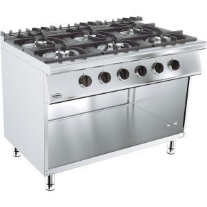 Professioneller Gasherd 700 - 6 Brenner - CombiSteel