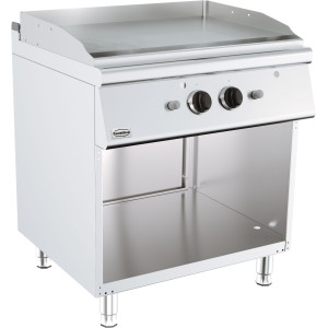 Chrome Gas Griddle on Cabinet - Series 700 - 800 mm - CombiSteel