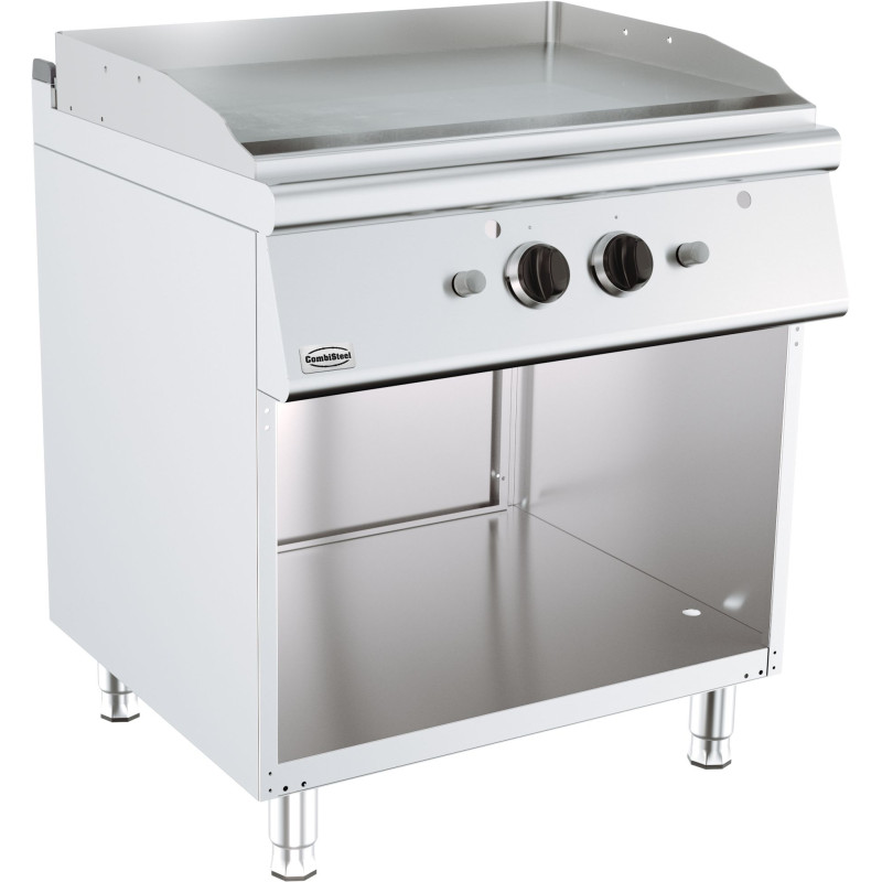 Chrome Gas Griddle on Cabinet - Series 700 - 800 mm - CombiSteel Chrome Gas Griddle on Cabinet - Series 700 - 800 mm - CombiSteel