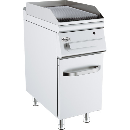 Gas Griddle with Grooved Plate - 400 x 700 mm - CombiSteel