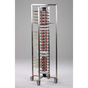 Folding Plate Rack Trolley - 60 Levels - CombiSteel