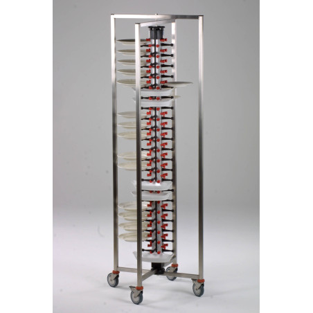 Folding Plate Rack Trolley - 84 Levels - CombiSteel