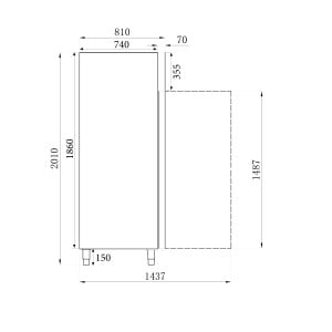 Armoire Réfrigérée Négative Inox - Statique - 600 L - CombiSteel