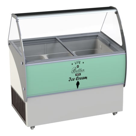 Eisvitrine - Statisch - 13 x 5 L - CombiSteel