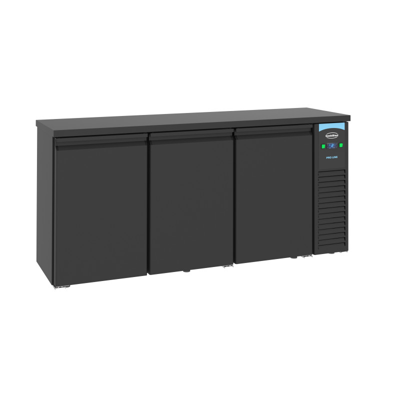 Refrigerated Back Bar with 3 Solid Doors - 500 L - CombiSteel