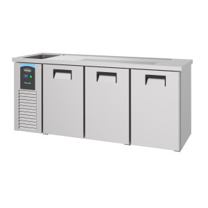 3-Door Beer Cooler - Left Tap - CombiSteel